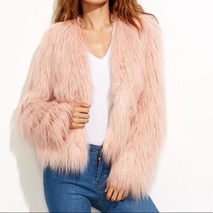 NWOT Faux fur coat
